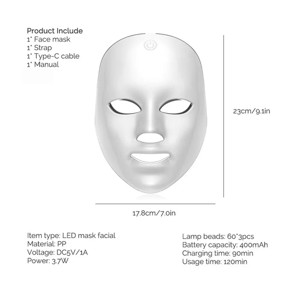 LED Glow Therapy Face Mask