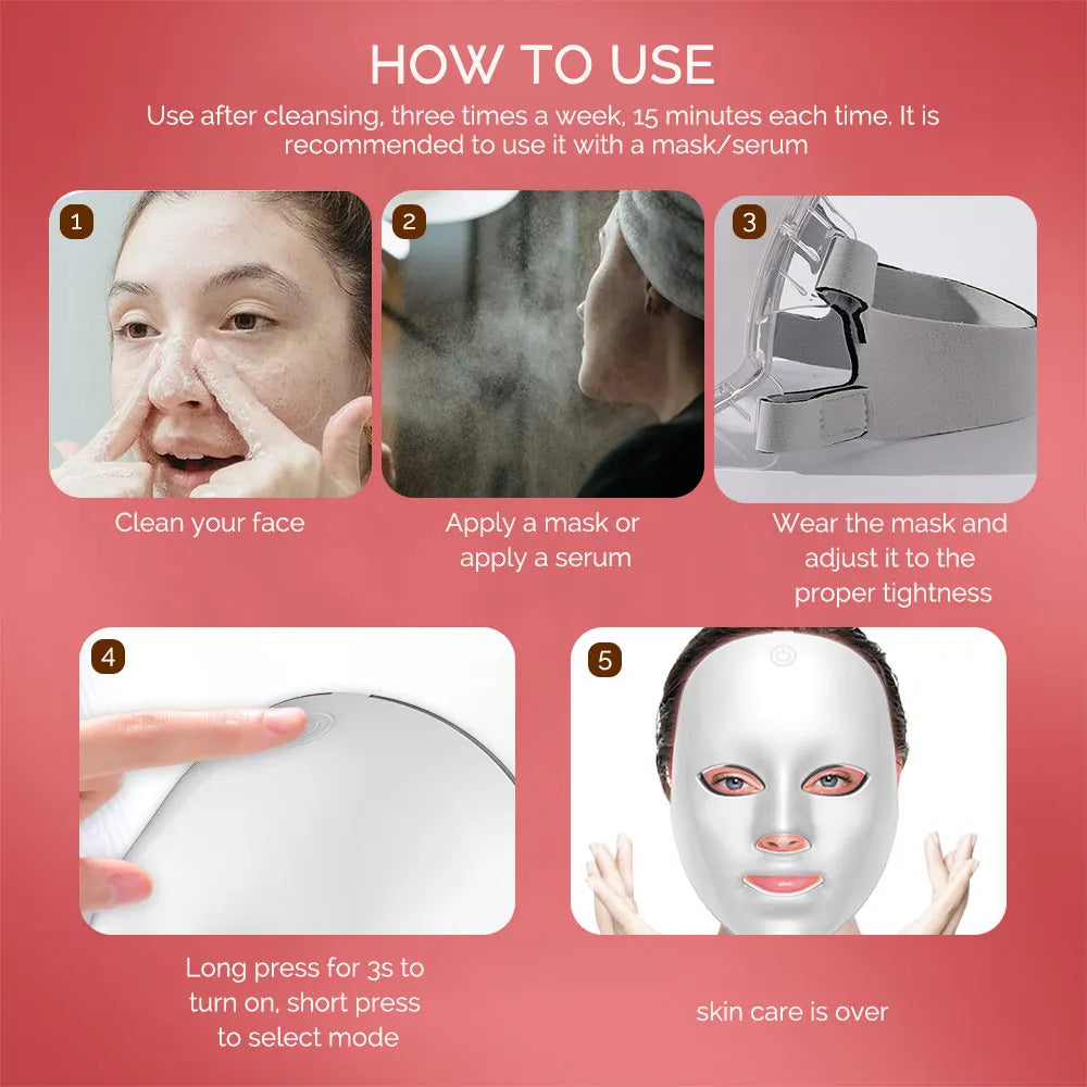 LED Glow Therapy Face Mask