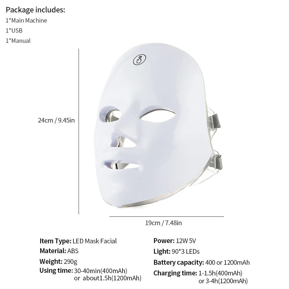 LED Glow Therapy Face Mask