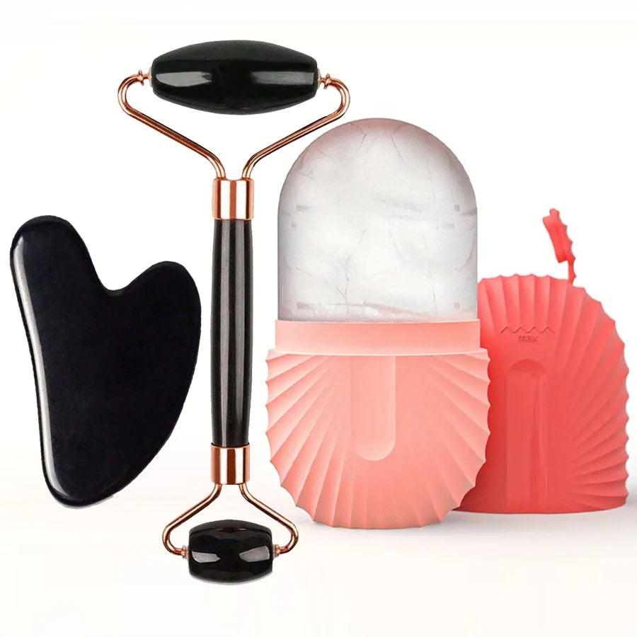 Ice Glow Facial Roller Set